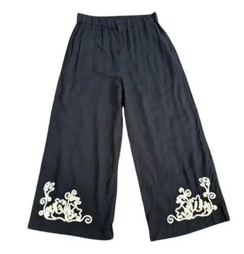 Fifteen Twenty Mason Rope Stitch Pants in Black, Size L