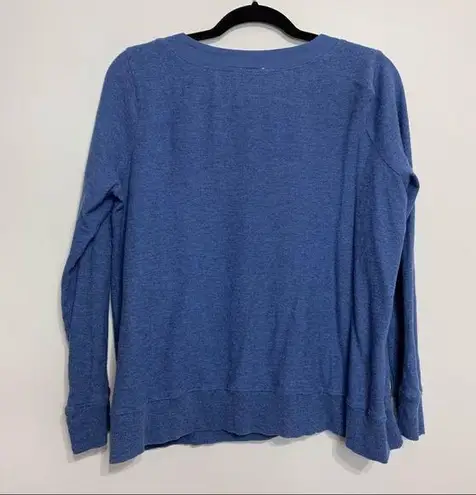 J.Jill  Blue 100% Cotton Scoop Neck Casual Top