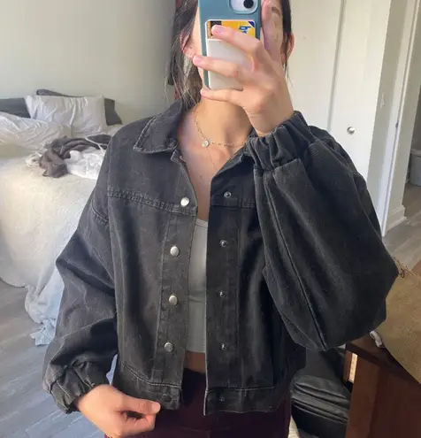 Forever 21 Black Jean Jacket