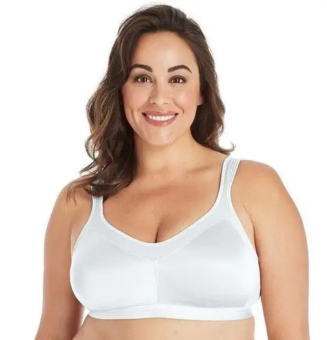 Playtex Size 40DD 18 Hour Active Breathable Comfort Wireless Bra 4159 Full Cover White