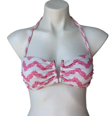 Lilly Pulitzer for Target Bikini Swim Top Pink Pineapple, Sz S
