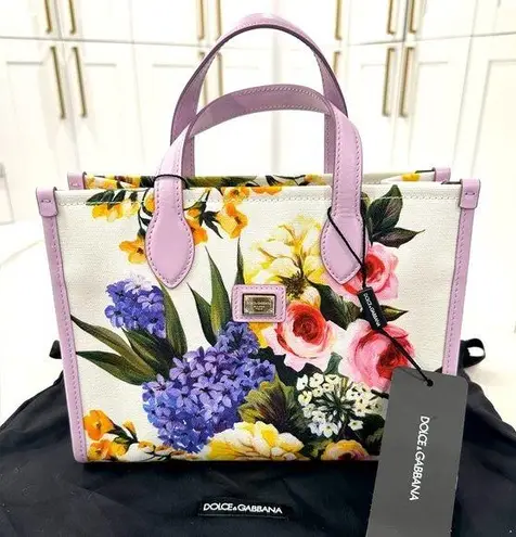 Dolce & Gabbana  Garden Print Canvas Tote