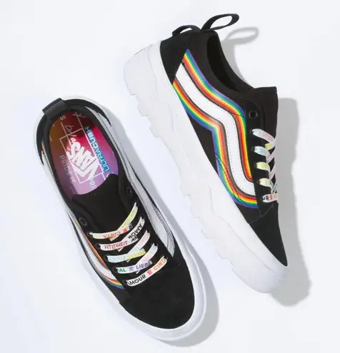 Vans NEW  Sentry Old Skool WC Pride Black & White Platform Unisex Sneakers