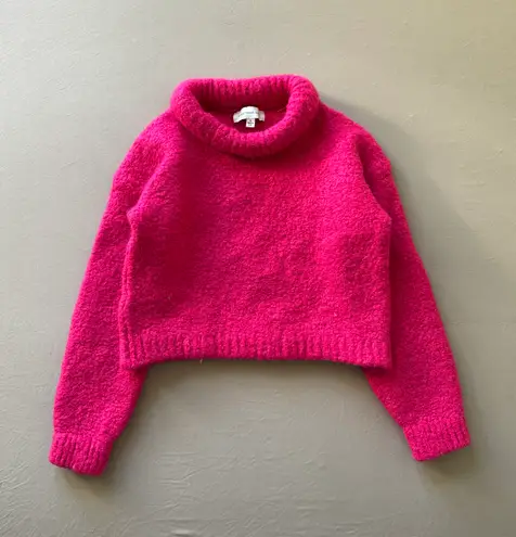 Something Navy Roll Neck Wool Sweater