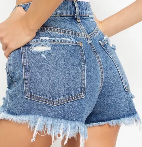 Revice Denim REVICE Malibu Cutoff High Waisted Denim Booty Shorts - TOPANGA WASH