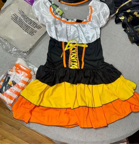 Candy Corn Cutie Witch Halloween Costume Size Juniors 3