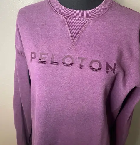 Peloton Purple Pullover Crew neck In Medium