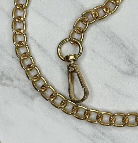 Gold Tone Chain Link Crossbody Purse Handbag Replacement Strap 50" ✨