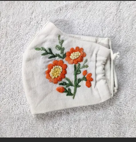 Handmade Pocket Filter Embroidered Face masks