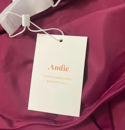 ANDIE NWT Swim Plum Purple Hipster Bikini Bottom XXL 90s Low Rise Beach Summer