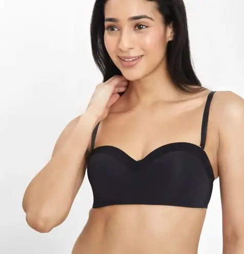 Lively Women’s No Wire Strapless Convertible Bra Size 32C NWT Black