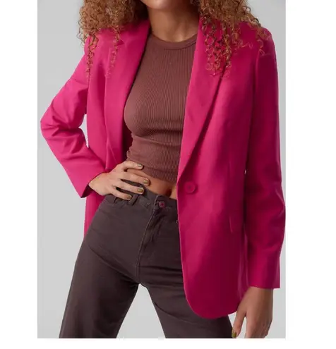 VERO MODA NWT Single Breasted Boxy Blazer, Love Potion