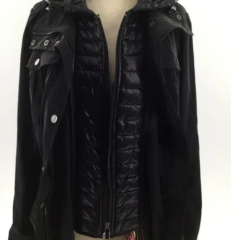 Badgley Mischka black women Anorak/2way R…