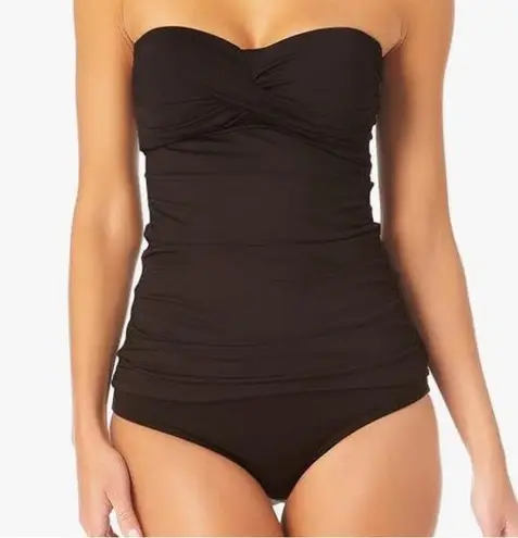 Anne cole  NWT Live in Color Twist Front Bandeau Tankini Top S - Image 1