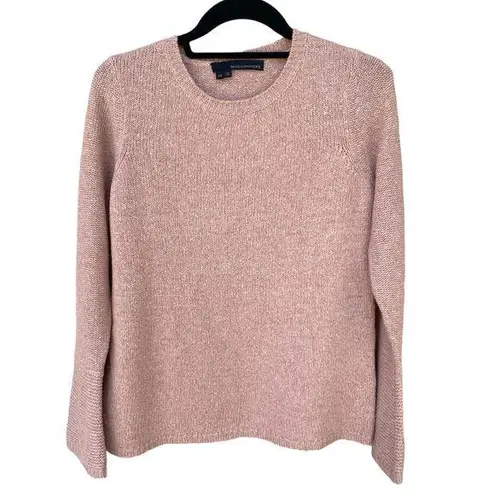 360 Cashmere Women’s Sweater Knit Long Sleeve 100% Cashmere Pink Peach Size XS