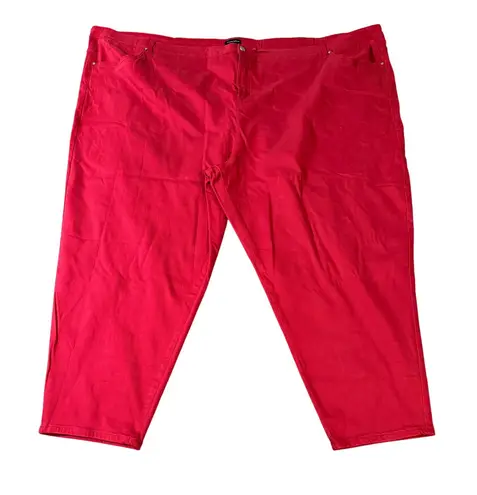 Universal Standard NWT Red Seine High Rise Skinny Jeans 27” Scooter Size 40