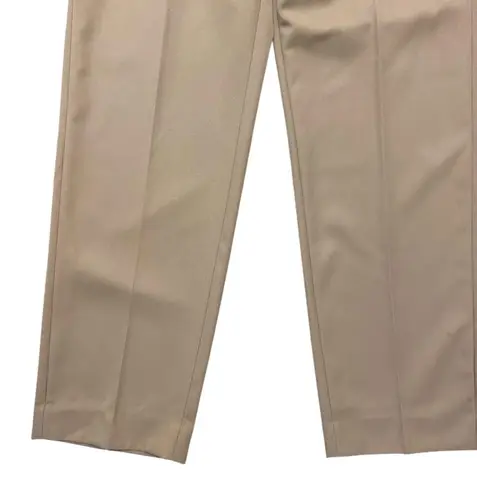 Dries Van Noten dress pants women straight leg tan wool Sz 8 NWT