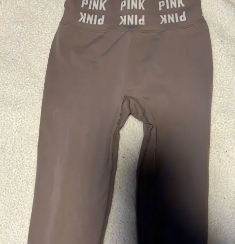PINK - Victoria's Secret  Brown Leggings Stretchy Full-Length