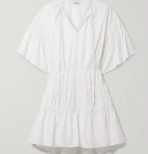 Jason Wu Cutout Ruched Cotton-blend Poplin Mini Dress -size 8