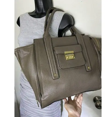 3.1 Phillip Lim msrp gray faux leather shoulder bag