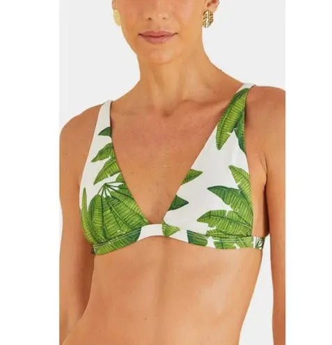 Farm Rio π Palm Fan Bikini Set Triangle Bikini Top + Low Bikini Bottom XL/L NWT