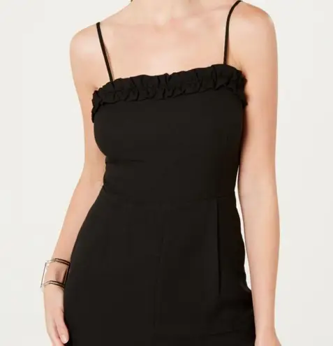 19 Cooper Ruffle Trim Black Jumpsuit — Like New — XL