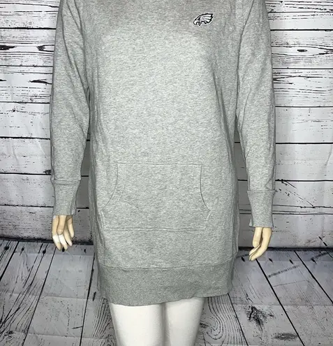 Cutter and Buck Sz XXL Gray - Philadelphia Eagles Cowl Neck Tunic Sweatshirt Dress