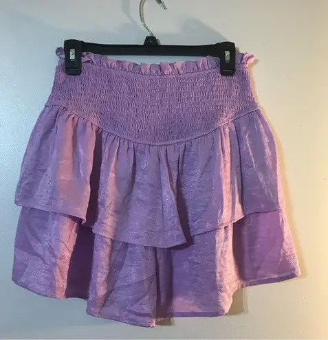 JODIFL Purple Smock Waist Shorts