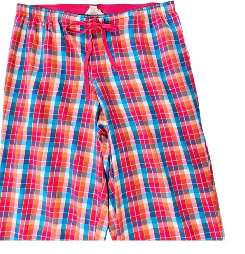 Cacique Colorful Plaid Cropped Pajama Pants