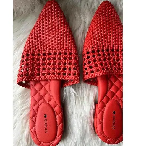 Stylish Birdies “The Dove” Lattice Mules – Size 10.5 in Burnt Orange