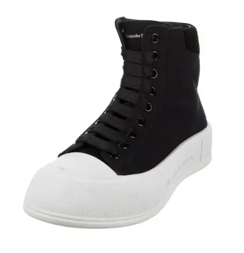 Alexander McQueen Black High-Top Sneakers