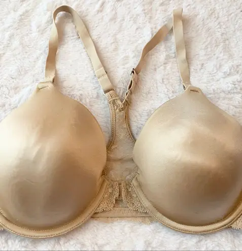 Maidenform One Fab Fit Extra Coverage T-Back T-Shirt Bra Size 38C Nude Tan Cream