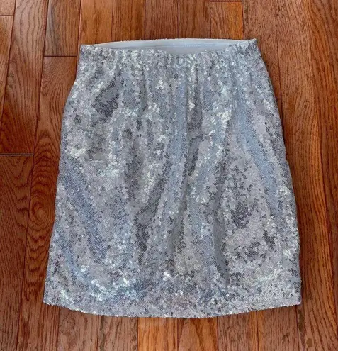 gold silver sparkle ruched skirt
