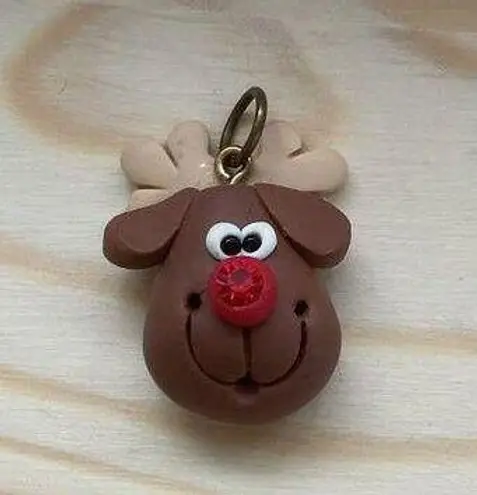 Rudolph The Red Nosed Reindeer Charm Pendant