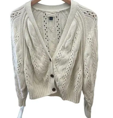 Universal Threads Universal Thread Cream Chunky Knit Cardigan Sweater XL