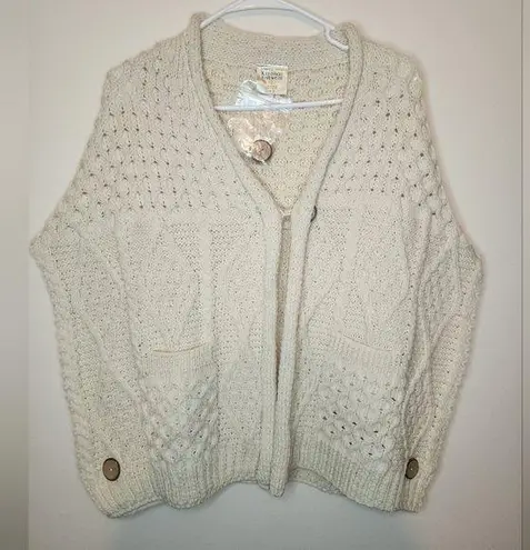 Vintage NWT NOS Irish Cape Sweater White Natural Merino Wool Kilronan One Size Size undefined