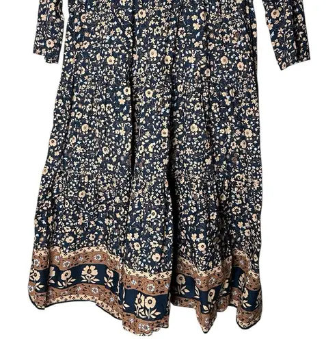 Christy Dawn Paloma Dress Navy Anemone Vine
Size PS