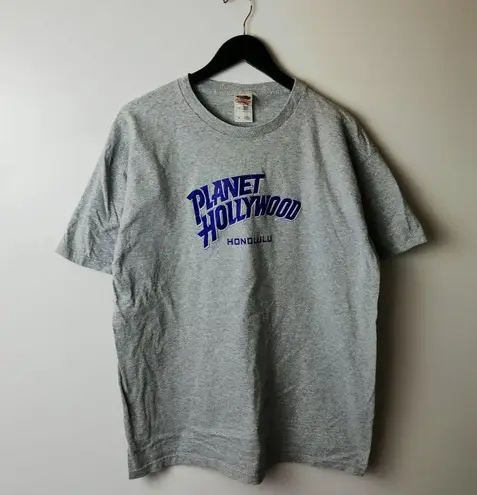 Planet Hollywood Vintage Y2K Honolulu T Shirt Gray XL Extra Large Restaurant