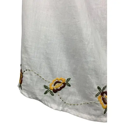 Mimi Chica Nordstrom Rack White Embroidered Floral Camisole Top X Large 100% Cot