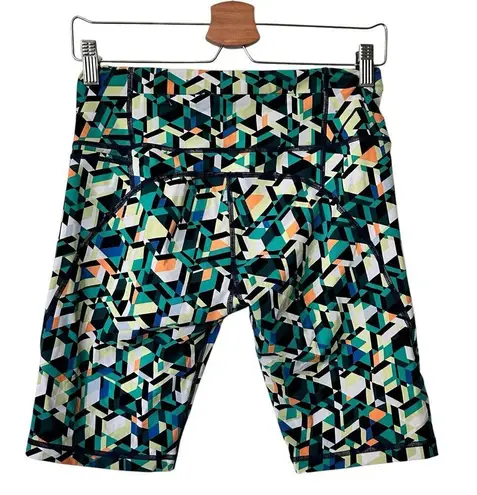 Sweaty Betty Power 9" High Waist Pocket Bike Short Size 10 multicolor