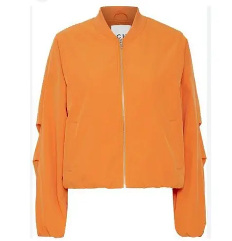 ICHI IHELISO JA Bomber Jacket size 38 Orange Full zip Size L