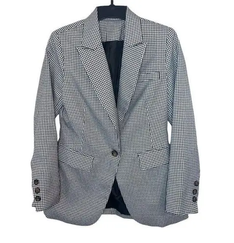 Women’s Chic Black and White Houndstooth Blazer Size Small