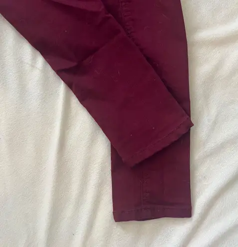 Wax Jean Burgundy Better Butt Skinny Jeans