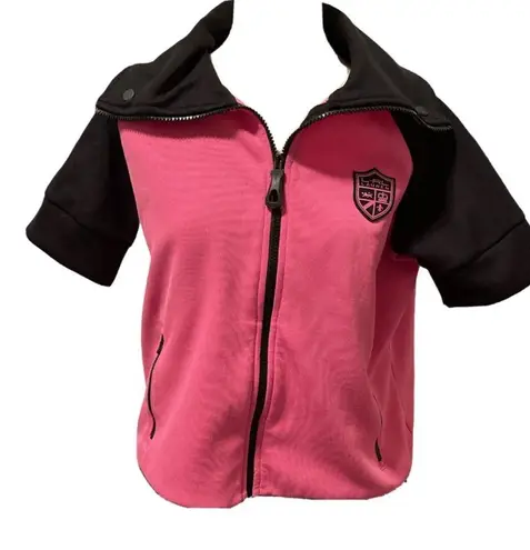 LRL Lauren Ralph Lauren Active Wear Women's Zip Up Shirt Pink SZ M pre owned Size M