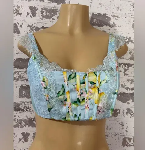 Finesse Light Blue Intimate Corset Bra Size M