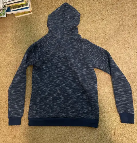 Dark Blue White Striped Zip Jacket