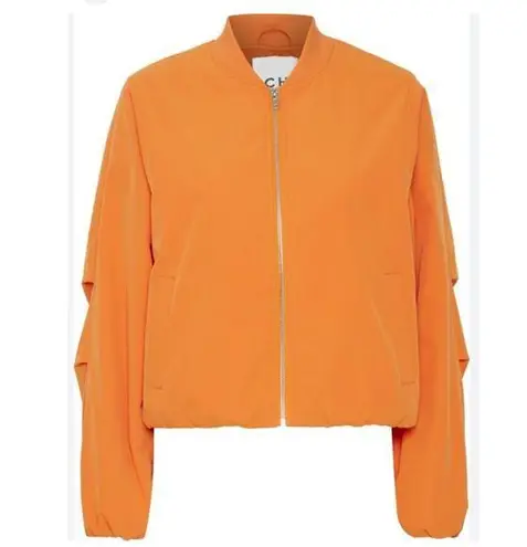 ICHI IHELISO JA Bomber Jacket size 38/ Medium Orange Full zip