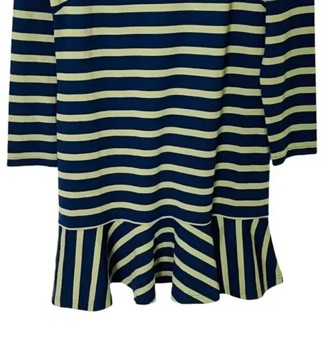 Sail To Sable Striped Flounce Dress Mini Size 8
