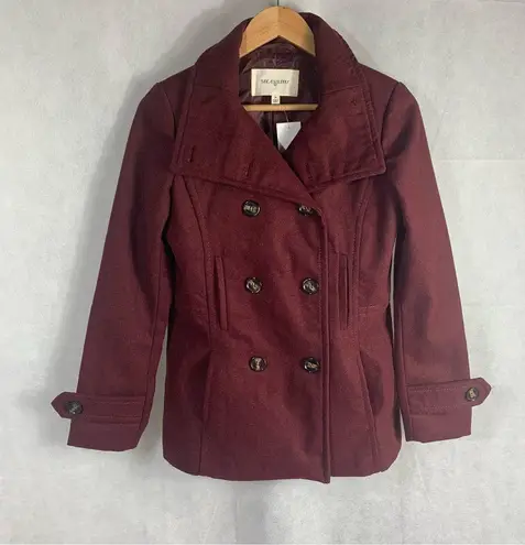 Thread and Supply  Double Breasted Oxblood Peacoat Size Medium