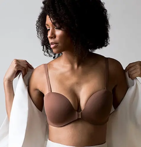 NWT Evelyn Bobbie everyday bustier strapless/ w straps no underwire bra nude Tan Size undefined